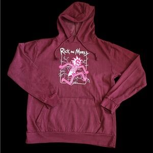 Rick and Morty Hoodie Men's Medium Pullover Hooded Sweatshirt brand new no tag